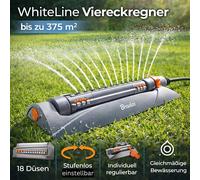 Bradas Arroseur oscillant WHITE LINE WL‑Z21 18 buses 375 m² Gris/Orange