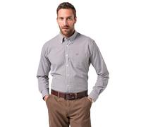 WHITELISTED JP 1880 Hemd, Business, Vichy-Karo, BIS 8XL, Comfort Fit, Easycare T-Shirt, Marron café, 4XL Hommes