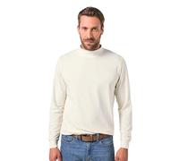WHITELISTED JP 1880 Langarmshirt, Hoher Kragen, Biobaumwolle, Flexnamic,1/1, BIS 8XL T-Shirt, Gris Sable, L Hommes