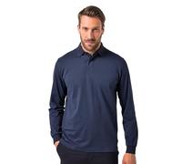 WHITELISTED JP 1880 Poloshirt, Business, Langarm, Alloverdruck, BIS 8 XL T-Shirt, Bleu Marine, 5XL Hommes
