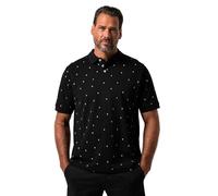 WHITELISTED Jp1880 Poloshirt, Halbarm, Piqué, Minimal Print, BIS 8 XL Chemise, Noir, 4XL Hommes