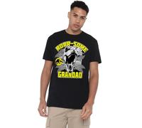 WHITELISTED Jurassic Park Roarsome Grandad Unisex T Shirt, Black, Noir, 5XL Mixte