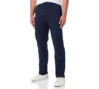 WHITELISTED Pantalon Chino Classique, Bleu foncé, 38W x 34L Homme