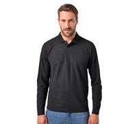 WHITELISTED Poloshirt, Strukturringel, aus Teilweise Biobaumwolle, 1/1 T-Shirt, Noir, 4XL Hommes