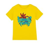 WHITELISTED Stranger Things Demogorgon Sketch Shirt, Yellow, 12-13 Ans Unisex Kids