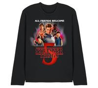 WHITELISTED Stranger Things Season Five Poster Unisex Long Sleeve T Shirt, Black