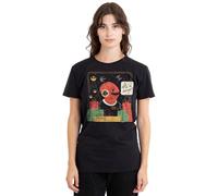 WHITELISTED T-Shirt Star Wars rétro pour Femme Motif Amiral Ackbar Wrap Trap Noir, Noir, XXL