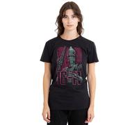 WHITELISTED The Mandalorian Bounty Hunter Ig11 Ladies T Shirt, Black, X-Large