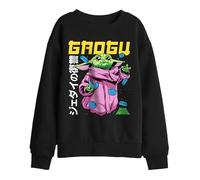 WHITELISTED The Mandalorian Grogu Neon Macarons Kids Sweatshirt, Black, 7-8