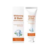 Whitening Toothpaste, Dentifrice Blanchissant,Blanchisseur de Dents,Fluoride-no for Sensitive Teeth,Brighten Teeth,Support Gum Health with Long-Lasting Mint Freshness,Natural,Dent Blanche,100g