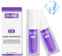 Whitening Toothpaste, V34 Purple Colour Corrector Toothpaste-Zahnpasta Flecken Mousse