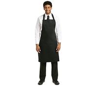 Whites Chef Tablier à bavette Cuisson et barbecue pour homme et femme, Noir, Polycoton, Taille : 965(L) x 711(L)mm, A279