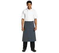Whites Chefs Apparel Tablier de boucher en polycotonà rayures bleues et blanches