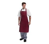 White's Chefs Apparel Tablier de cuisine en polycoton Bordeaux