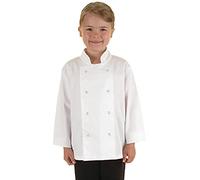 Whites Chefs Apparel Veste pour enfant Col blanc Taille S 5-7 ans
