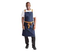 Whites Chefs Clothing B984 Southside X-Cross Tablier avec attache marron clair Bleu denim Largeur 700 mm Longueur 1000 mm