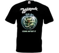 Whitesnake Come an' Get It t-Shirt Black Hard Rock Band S-5XL Black