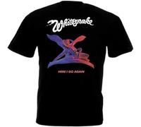 Whitesnake Here I Go Again t Shirt Hard Rock Band Black S