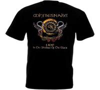 Whitesnake Live in The Shadow t Shirt Hard Rock Band Black M