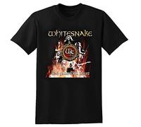 Whitesnake The Farewell Tour T-Shirt Unisex Mens Fashion Shirt Cotton Tee Shirts Short Sleeve Black 3XL