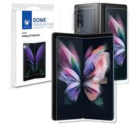Whitestone Dome [1 lot de 3 pièces] pour Galaxy Z Fold 3 Film de protection d'écran premium anti-choc, HD transparent, film EPU auto-cicatrisant pour Galaxy Z Fold 3