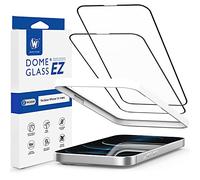 Whitestone Lot de 2 films de protection d'écran en verre trempé pour iPhone 13 Mini 13,7 cm [Installation facile]