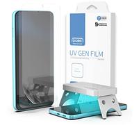 Whitestone Lot de 2 films protecteurs d'écran en verre trempé pour Galaxy S23 avec lampe UV