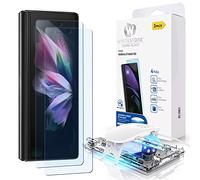 Whitestone Lot de 2 protections d'écran en verre trempé pour Samsung Galaxy Z Fold 3 avec technologie de dispersion liquide [Kit facile à installer]