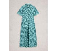 whitestuff Robe chemise White Stuff Rua en jersey vert FR 36 (EU 34)
