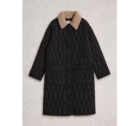 whitestuff White Stuff Nolan Quilted Coat Noir FR 52 (EU 50)
