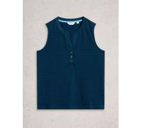 whitestuff White Stuff Nora Texture Notch Vests bleu FR 54 (EU 52)