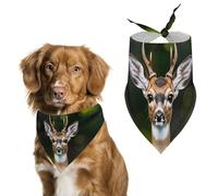 Whitetail - Bandanas pour chien faon - Bavoirs triangulaires lavables pour animaux domestiques - Écharpe pour chats et chiens