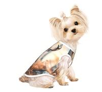 Whitetail Deer Fawn in Wilderness Stag1 Chemise d'été pour animal domestique T-shirt extensible sans manches pour chiens et chats