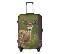 Whitetail Housse de protection élastique pour bagage adulte Motif cerf fauve dans la nature, blanc, XL