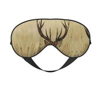 Whitetail Masque de sommeil confortable pour les yeux de cerf fauve dans la nature avec sangle réglable