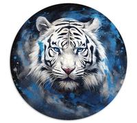 WhiteTigerArt - DigitalPaintingStyle 1000 Pièces Puzzle pour Adultes Et Enfan Puzzle Rond Décoration Moderne Jeu Cadeau Unique 1000pcs (67.5x67.5cm)