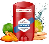 Whitewater Déodorant En Stick Pour Homme, 50 Ml, Fraîcheur 48 H, Parfum Longue Durée, 0 % Sels D'aluminium, Pas De Taches Sur Le Noir Et Le Blanc, Fabriqué À Partir De 50 % De Plastique