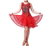 Whitewed Cours de Danse de No?l en Latin Costumes de Gymnastique de Classe Porter des Robes pour Adultes