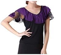 Whitewed Flamenco Ballroom Valse Foxtrot Danse Pratique Costumes Fantaisie Chemises Tops