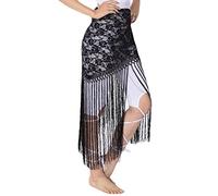Whitewed Frange triangle gypsy cabaret danse dentelle chale foulards tribal hanche sans pi¨¨ces