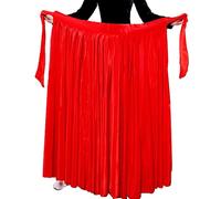 Whitewed Jupe de Danse Flamenco Longue en Satin à Nouer pour Femme