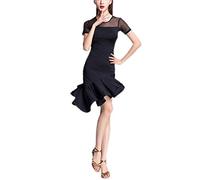 Whitewed Tango Cha Cha Rumba Concours de Danse Robe de Bal Latine