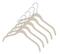 Whitmor 6478-1622-5-BGE floqué SpaceMaker Cintre Collection Robe/Chemise cintres, Lot de 5 Beige