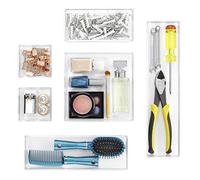 Whitmor 6789-4952 Clair tiroir organiseurs, Lot de 6