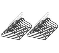 Whitmor 6959-1621-10-BLK SpaceMaker Collection Lot de 10 cintres, Noir, Set of 20