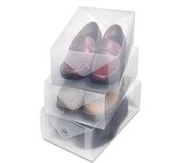 Whitmor Clear Vue, Lot de 3 boîtes à chaussures pour homme