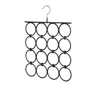 Whitmor Lot de 2 cintres Pliables pour écharpes et Accessoires Noir et chromé