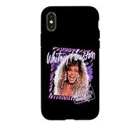 Whitney Houston Cadre à Rayures I Wanna Dance with Somebody Coque pour iPhone X/XS