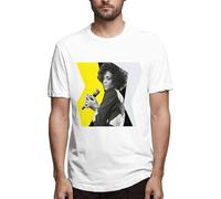 Whitney-Houston Mans Men's Pop Short Sleeves T Shirt Tees Cotton Shirt Manches Courtes(Large)