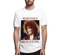 Whitney-Houston Men Men's Pop Short Sleeves T Shirt Tees Cotton Shirt Manches Courtes(3X-Large)
